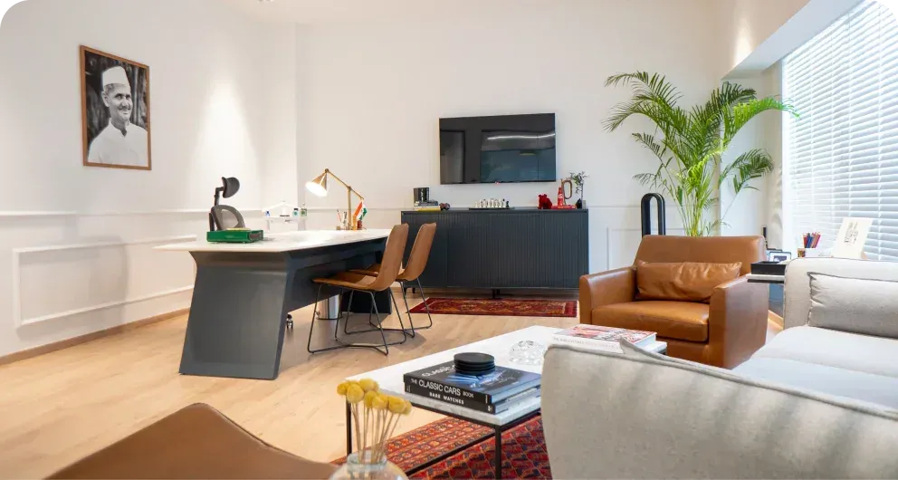 Officebanao-procured furniture in a finished office